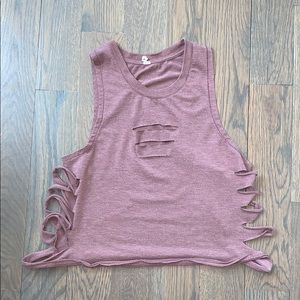 ALO Yoga ripped warrior tank
